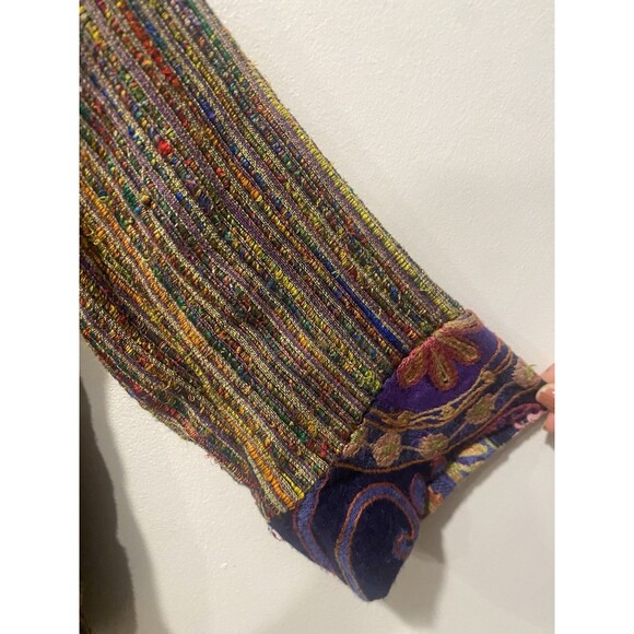 Soft Surroundings Open front Kimono jacket embroidered Cottagecore Boho Sz L - Picture 5 of 9